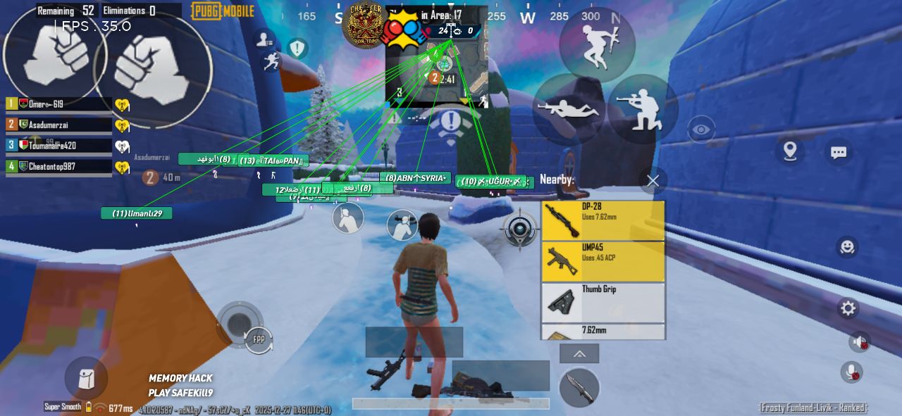 PUBG Mobile Hack 4.1 (Unlimited UC/Aimbot/MOD Menu) screenshot