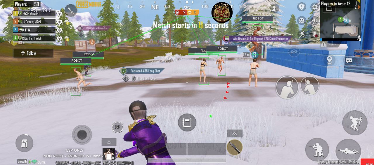 PUBG Mobile Hack 4.1 (Unlimited UC/Aimbot/MOD Menu) screenshot